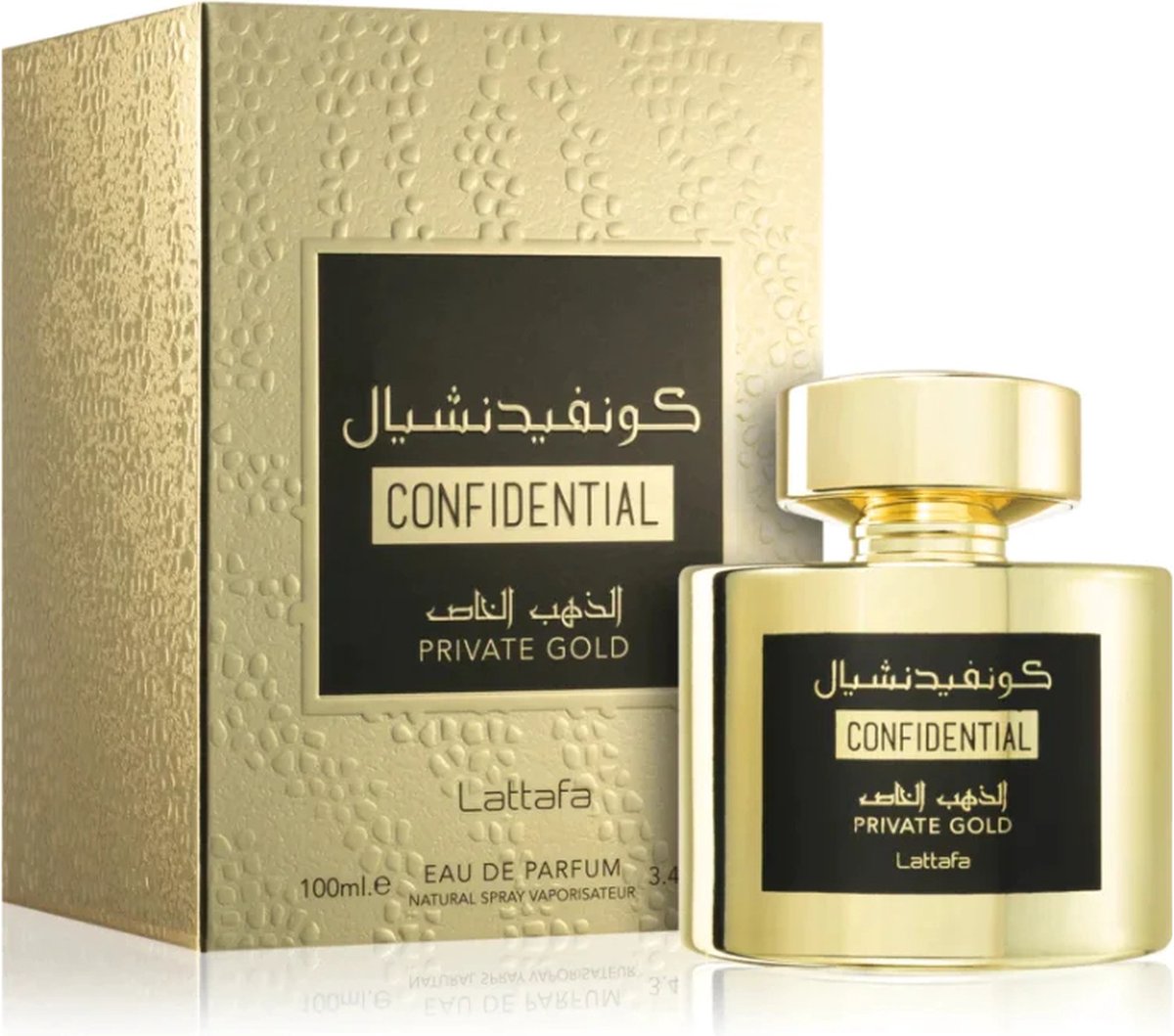 Lattafa Confidential Private Gold Unisex EDP 100ml