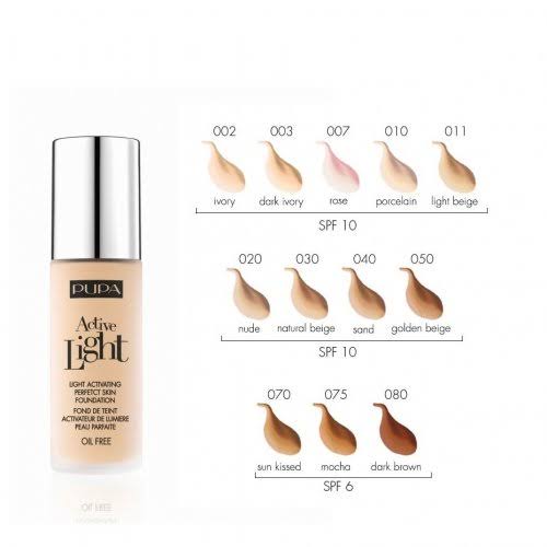 Pupa Active Light Cream Foundation SPF10 - Nude