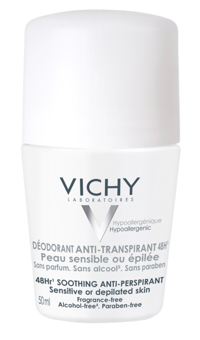 Vichy Body Antiperspirant 48H Roll On White Cap