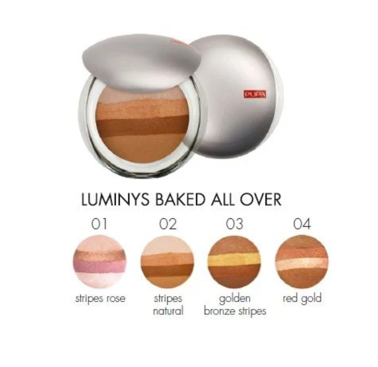 Pupa Luminys Baked All Over Illuminating Blush Powder - Stripes Rose