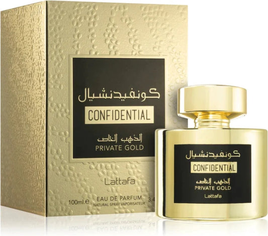 Lattafa Confidential Private Gold Unisex EDP 100ml